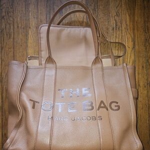 Marc Jacobs Tan Leather Tote Bag
